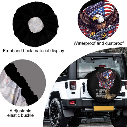 Petthouse | American Veteran Memorial Day Spare Tire Cover Soldier Military Truck Decor Veteran's Day Decor