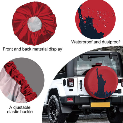 Petthouse | Statue Of Liberty American Spare Tire Cover Happy 4th Of July Independence Day Car Accessory