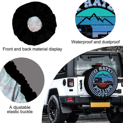 Petthouse | Camping I Hate Pulling Out Spare Tire Cover Adventure Camp Mountain Truck Decoration Campers Gift