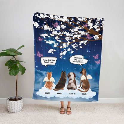 Petthouse | Personalized Sherpa Blanket To Pet Lovers, They Still Talk About You Bright Throw Blanket For Girlfriend