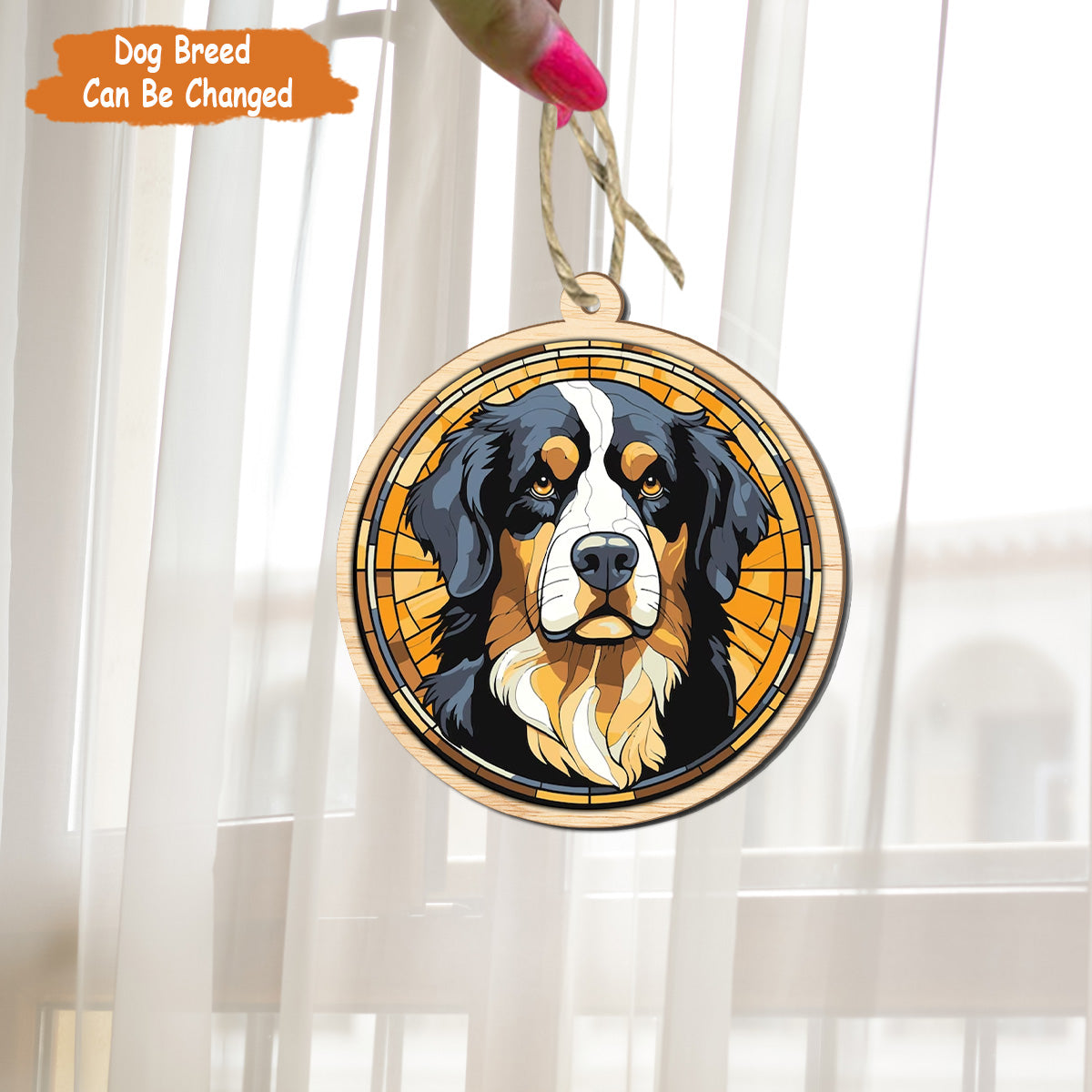 Petthouse | Personalized Dog Stained Glass Effect Suncatcher, Loss Of Pet Sympathy Gift, Pet Memorial Gift