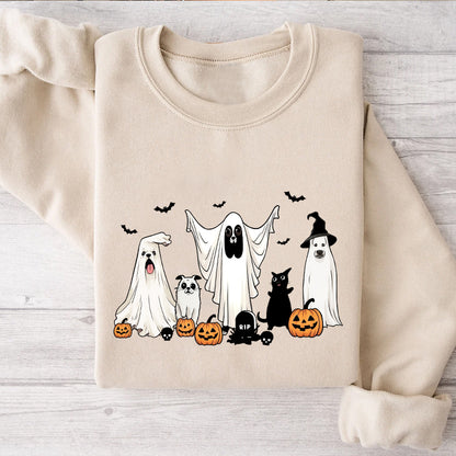 Petthouse | Cute Ghost Dog Shirt, Halloween Dog Shirt, Spooky Season Dog Vibes Shirt, Halloween Shirt