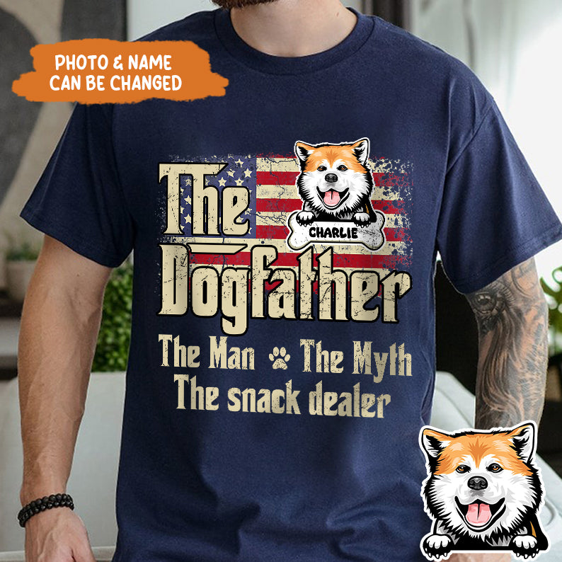 Petthouse | Personalized The Dog Father T Shirt, Dog Dad Shirt, Father's Day Gift, Dog Lovers