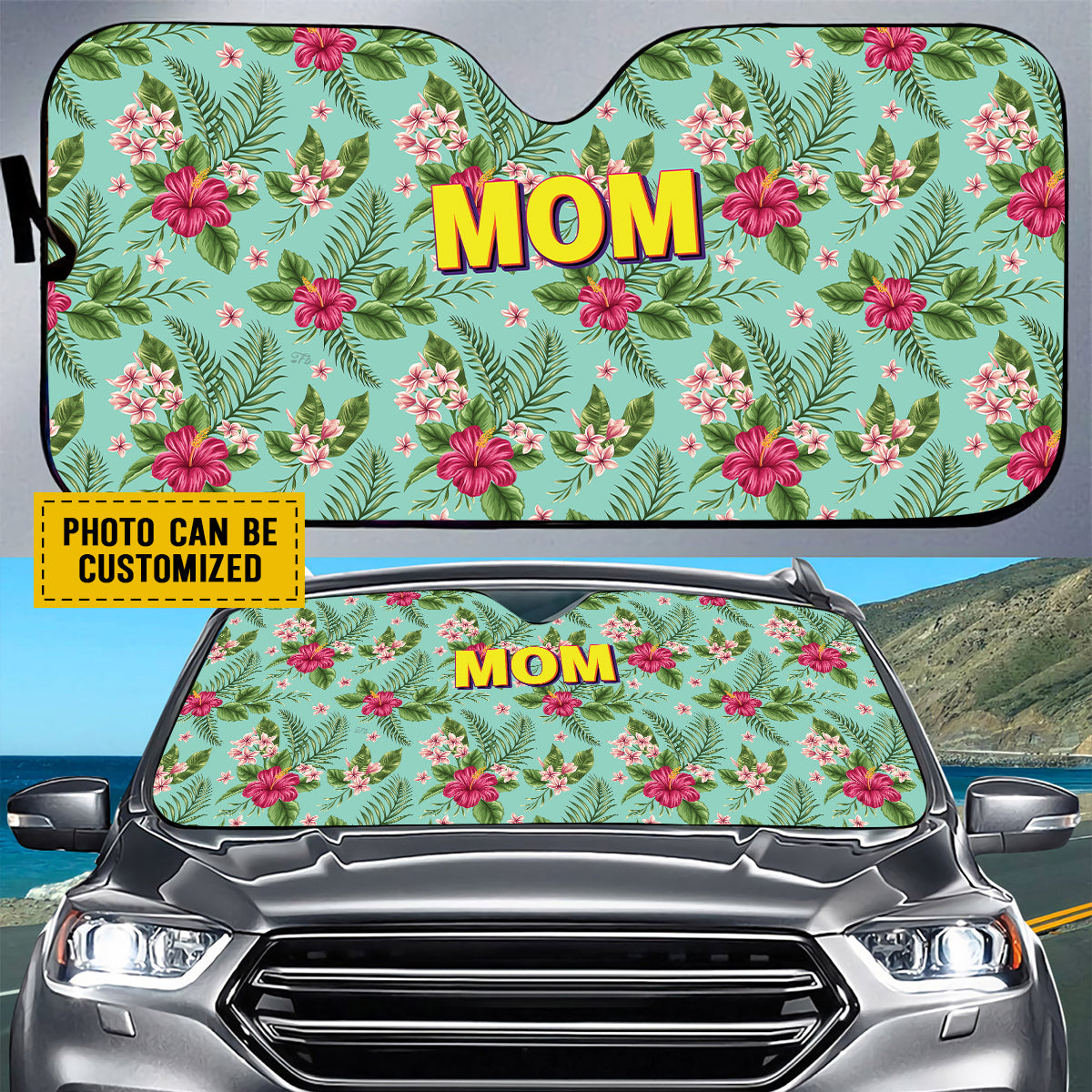 Petthouse | Car Windshield Sunshade Custom Photo German Shorthaired Pointer Hawaii Dog Mom Sun Shade For Car