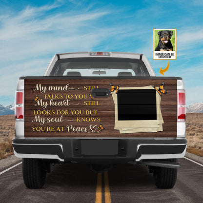 Petthouse | Dog Customized Photo Date Tailgate Wraps For Trucks Memorial Dog In Heaven Truck Wraps