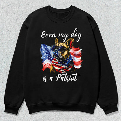 Petthouse | Custom Dog July 4th American Even My Dog Is A Patriot Shirt, Independence Day, Gift Dog