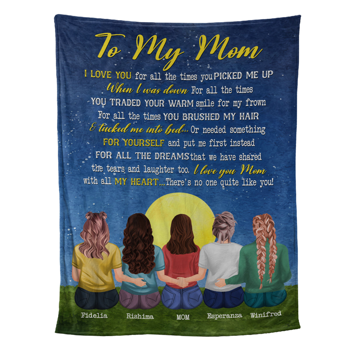 Petthouse | Personalized To My Mom Travel Blanket, I Love You For All The Times, Funny Mother's Day Throw Blanket