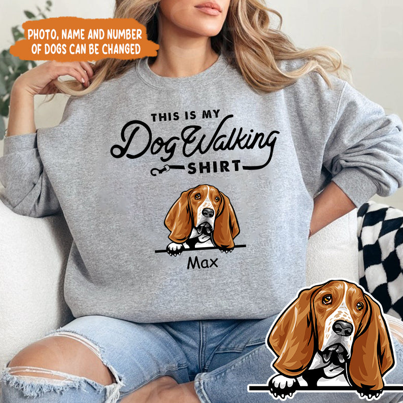 Petthouse | Custom Dog This Is My Dog Walking Shirt, Father's Day Gift, Dog Dad Unisex Shirt