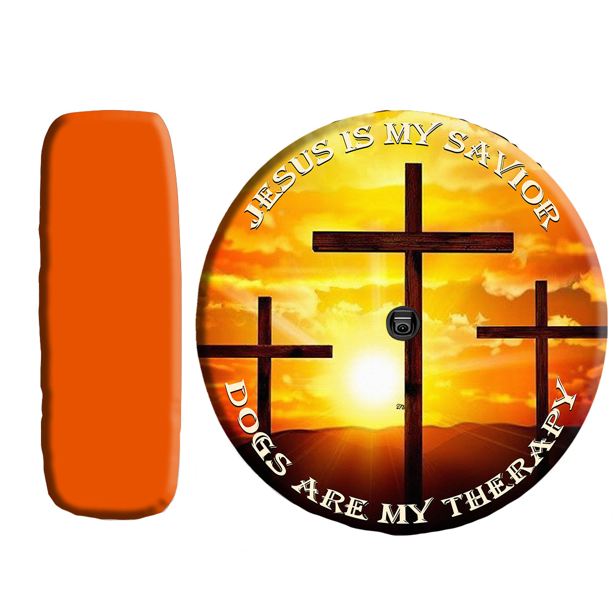 Petthouse | Labrador Retriver Spare Tire Cover Jesus Cross Christian Religious Verse With Backup Camera Hole