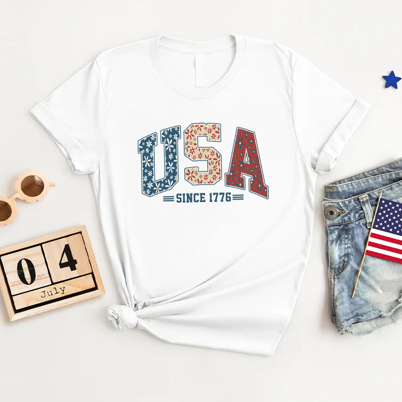 Petthouse | Usa Retro America Shirt, 4th Of July Patriotic Independence Day Shirt, Usa Since 1776 Shirt