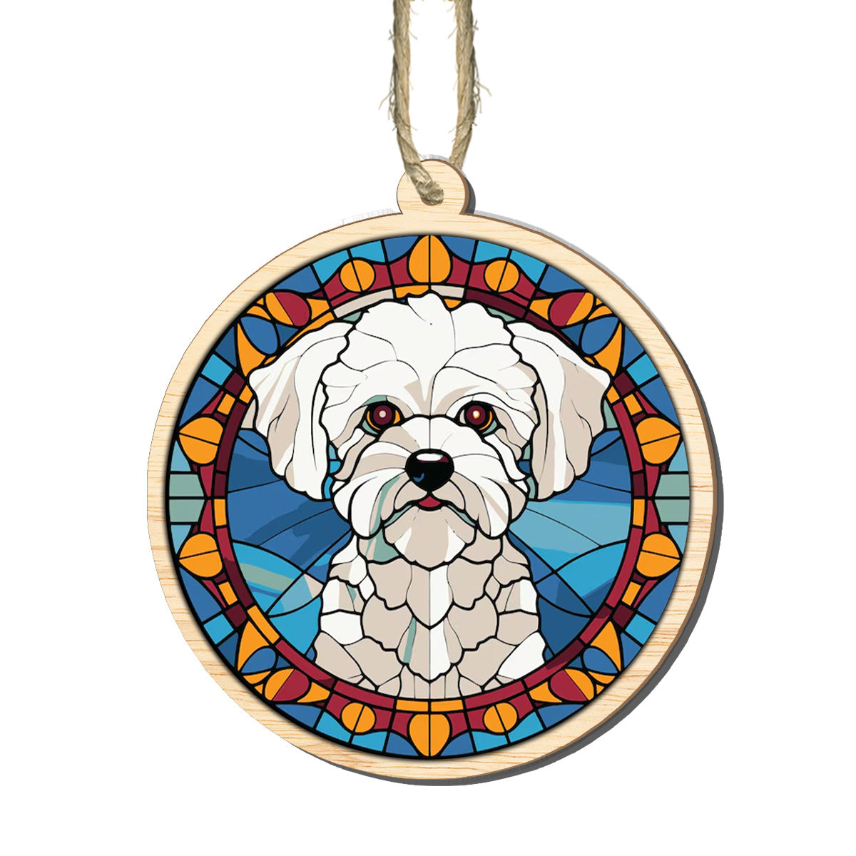 Petthouse | Personalized Dog Stained Glass Effect Suncatcher, Loss Of Pet Sympathy Gift, Pet Memorial Gift