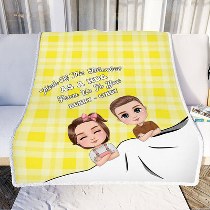 Petthouse | Customized Name Think Of This Blanket As A Hug Gifts From Life Partner, To My Soulmate Relationship Goal