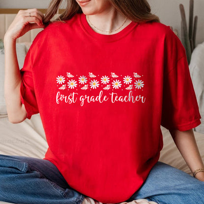 Petthouse | First Grade Teacher Shirt, 1st Grade Teacher Shirt, Gift For Teacher, Floral Teacher