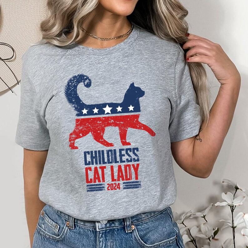 Petthouse | Childless Cat Lady Shirt, 2024 Childless Cat Ladies Tshirt, Cat Mom Shirt, Comma La Cat