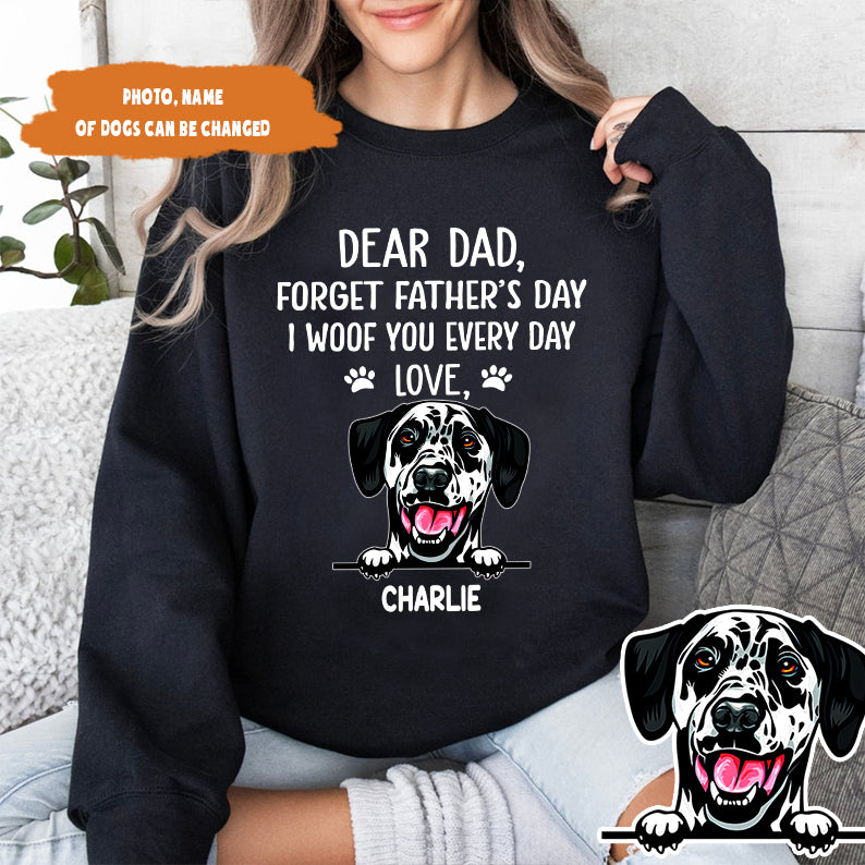 Petthouse | Customized Dear Dad Forget Father's Day Shirt, Dog Dad Father's Day Gift, Gift For Dog Lover