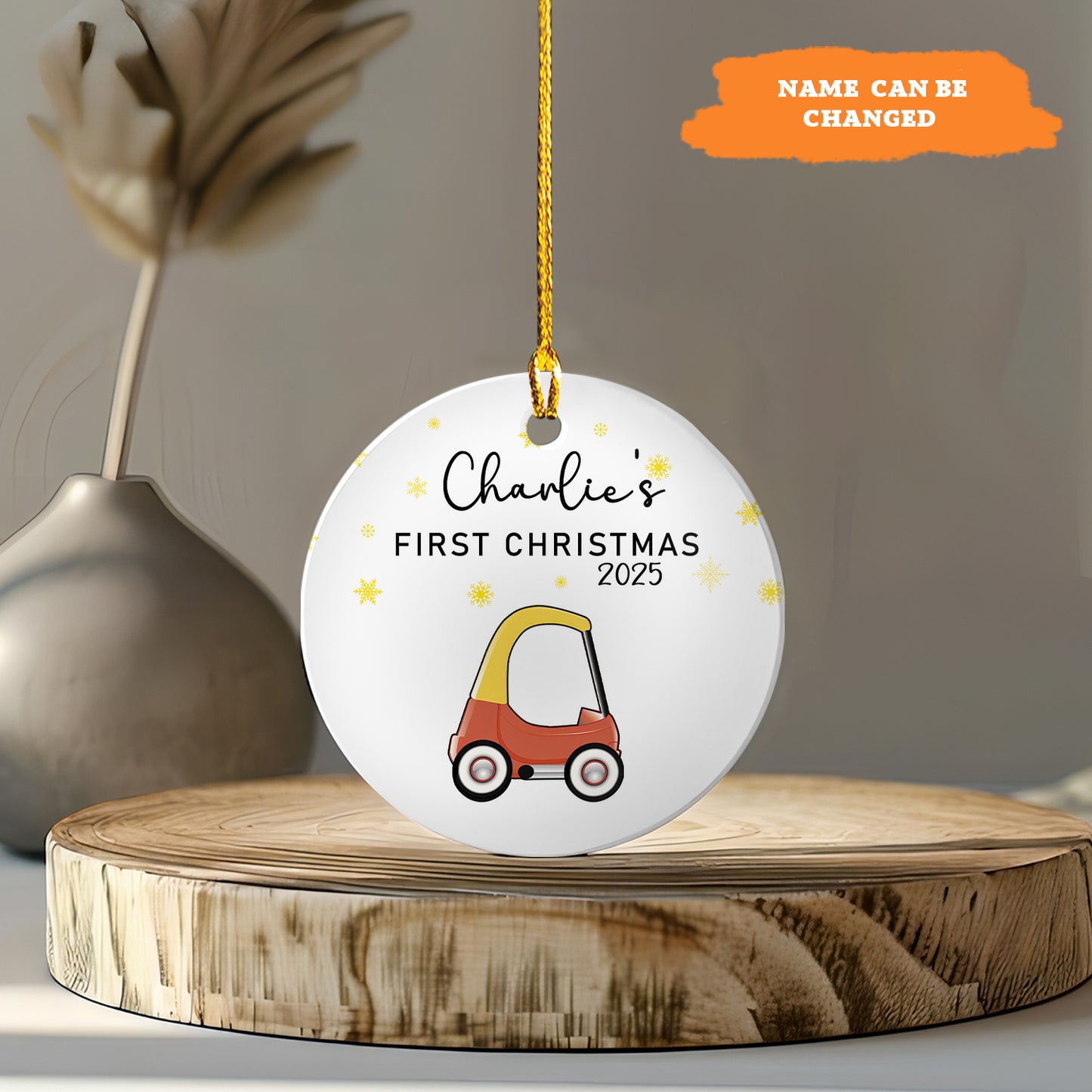 Petthouse | Personalized First Christmas Baby Ornament, Xmas Tree Ornament, Christmas Gift, Holiday Keepsake