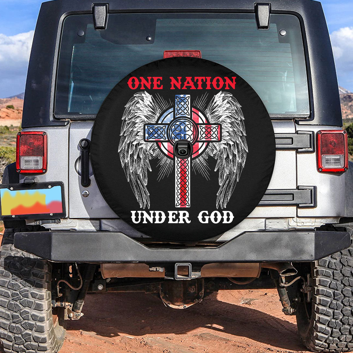 Petthouse | Us Christian Cross Spare Tire Cover American Needs Jesus Car Accessories Patriots Gift Christian