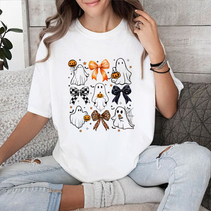 Petthouse | Coquette Halloween Shirt, Cute Ghost Pumpkin Shirt, Spooky Season Social Club Shirt