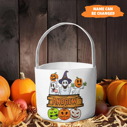 Petthouse | Personalized Halloween Bag, Kids Trick Or Treat Bag, Halloween Candy Bag, Halloween Treat Bag