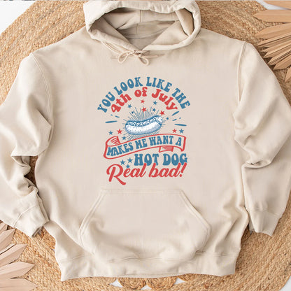 Petthouse | Funny You Look Like The 4th Of July Makes Me Want A Hot Dog Real Bad Shirt