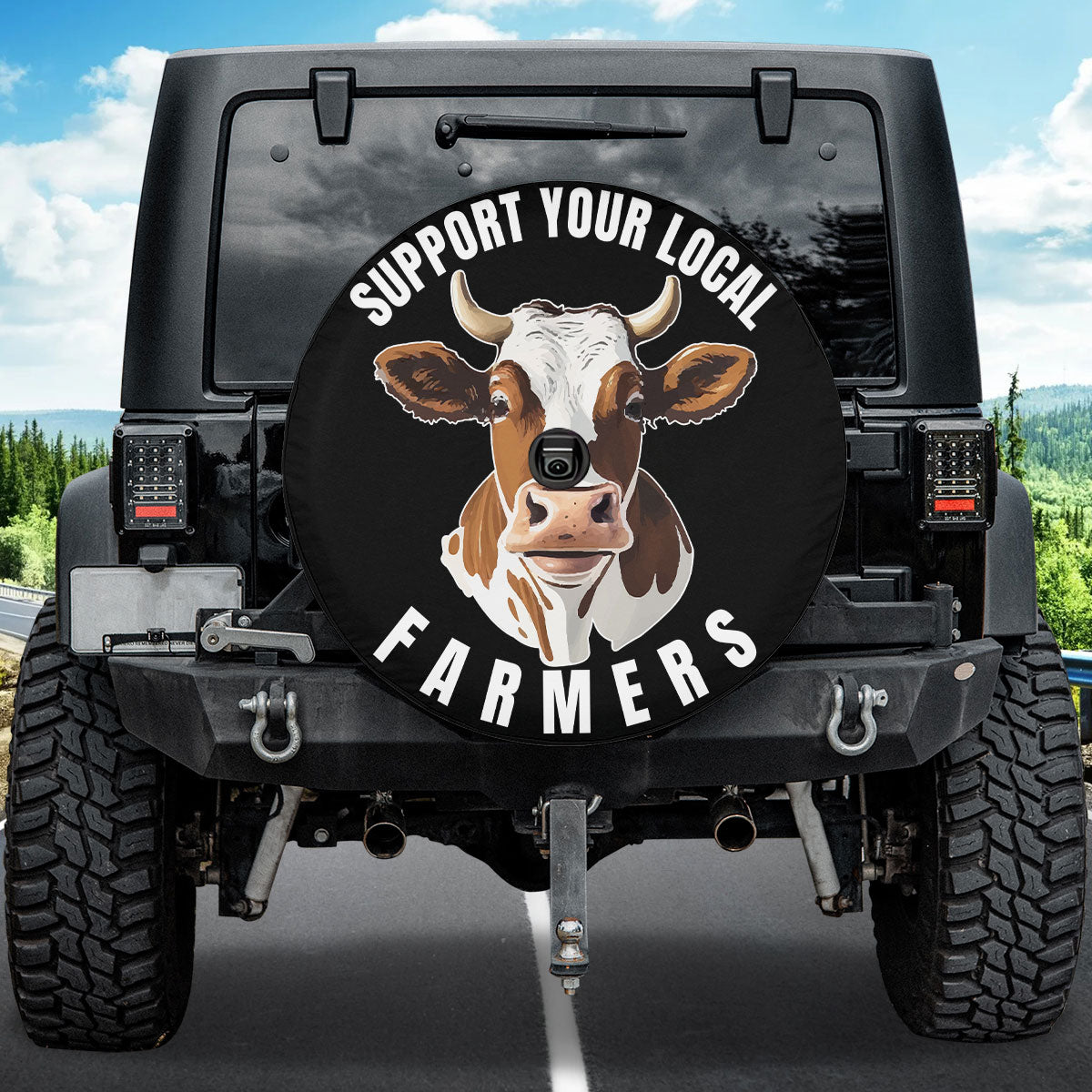 Petthouse | Support Your Local Farmers With A Cow Spare Tire Cover For Farmer Funny Cow Cattle