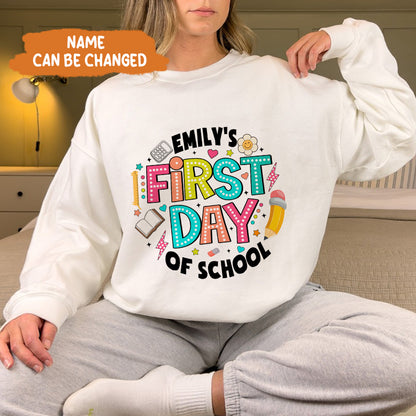 Petthouse | Custom Happy First Day Of School Shirt, Teacher Gift, Back To School Shirt