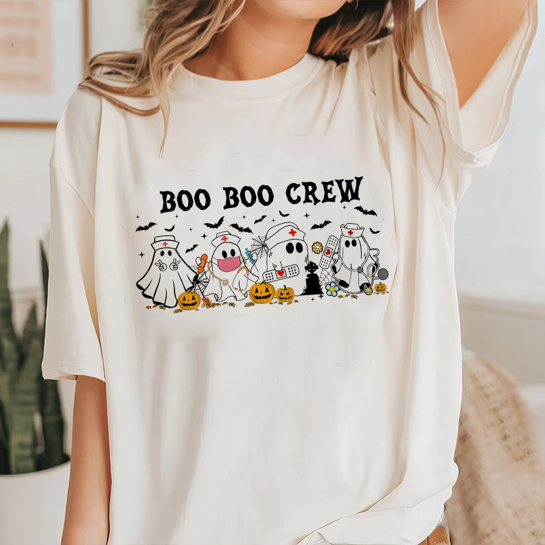 Petthouse | Halloween Nurse Shirt, Boo Boo Crew, Nurse Shirt For Women, Spooky Season, Boo Nurse Halloween