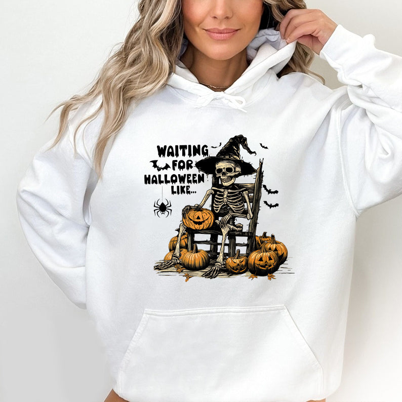 Petthouse | Just Waiting For Halloween Shirt, Spooky Summer Halloween Shirt, Halloween Party Shirt