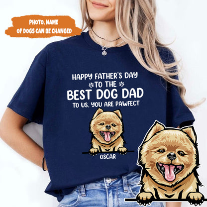 Petthouse | Custom Best Dog Dad Shirt, Happy Father's Day Gift, Gift For Dad, Dog Lovers Gift