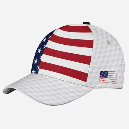 Petthouse | Golf American Flag Cap Patriotic Golf Sport Hat Golfer Classic Cap Golf Lovers Hat Wear Gift Golf Players