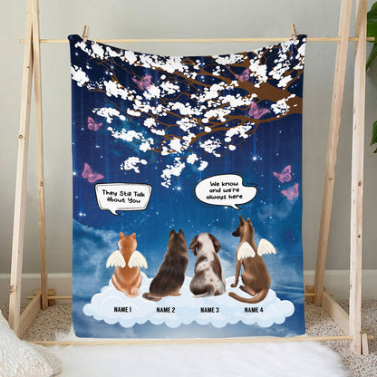 Petthouse | Personalized Sherpa Blanket To Pet Lovers, They Still Talk About You Bright Throw Blanket For Girlfriend