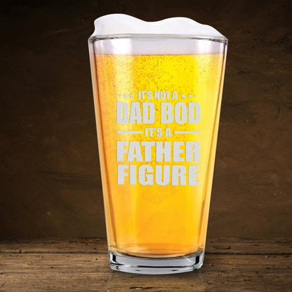 Petthouse | Best Dad, It's Not A Dad Bod It's A Father Figure Whiskey Glass, Gift For Dad