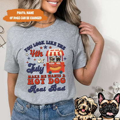 Petthouse | Personalized Dog Shirt You Look Like The 4th Of July Shirt, Independence Day Dog Lover