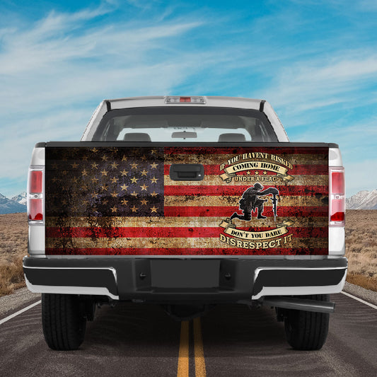 Petthouse | Veteran Army Tailgate Wrap American Soldier Army Military Truck Tailgate Decal Sticker Wrap