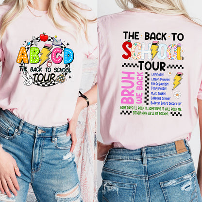 Petthouse | The Back To School Tour Shirt,  Bruh We Back Rockin' T-shirt, Abcd The Back To School Tour