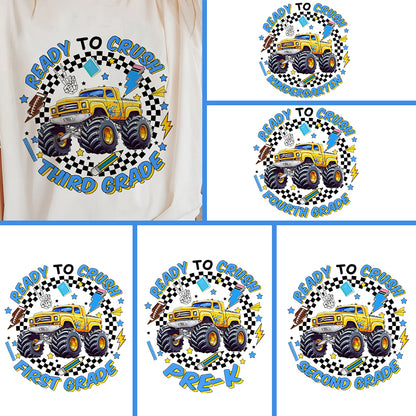 Petthouse | Custom Back To School Shirt For Boys, Cool Monster Truck, First/ Second Grade Shirt