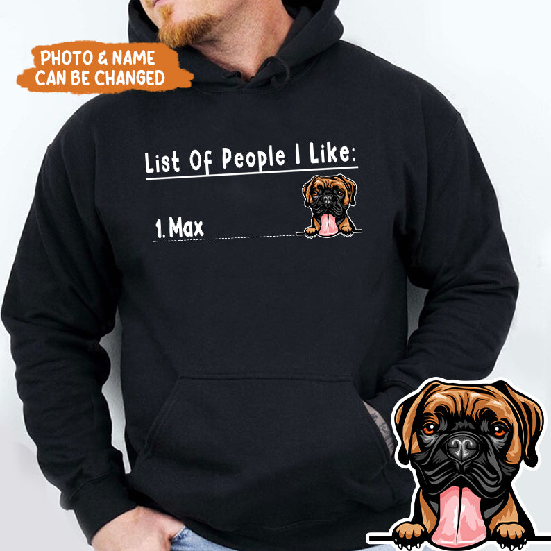 Petthouse | Personalized Dog Father Shirt, Dog List People I Like Shirt, Dog Dad, Gifts Dog Lover