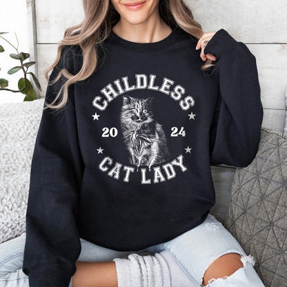 Petthouse | Childless Cat Lady Shirt, Cat Lady 2024 Shirt, Democrat Election Childless Cat Ladies