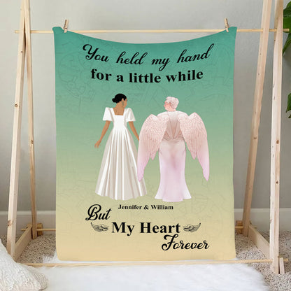 Petthouse | Personalized Loss Of Beloved One Cozy Blanket To Baby Girl, Mothers Day Remembrance Fleece Blanket