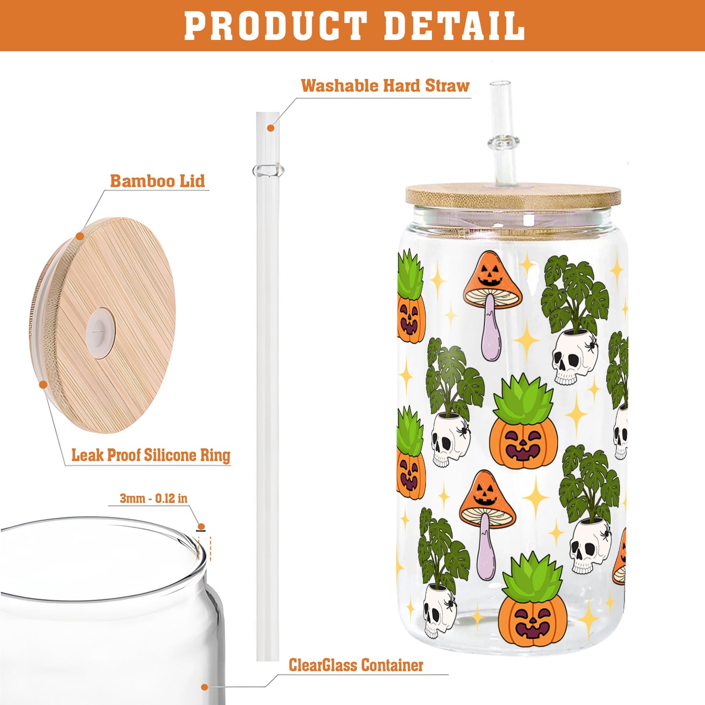 Petthouse | Ghost Plant Halloween Glass Can, Ghost Plant Glass Can, Ghost Plant Coffee, Viral Coffee