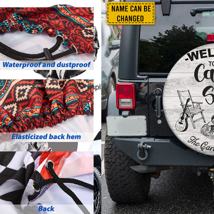 Petthouse | Personalized Spare Tire Cover Camping Family Tire Protector Welcome To Our Campsite Family