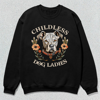 Petthouse | Childless Dog Ladies Women Shirt, Pitbulls Dog Shirt, Dog Lovers Ladies Shirt, Dog Lady