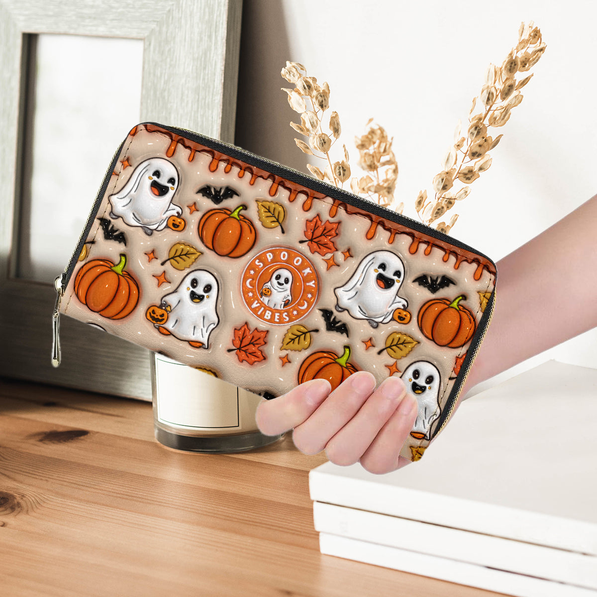 Petthouse | Ghost Halloween Handbag Wallet, Cute Ghost Bags, Trick Or Treat Halloween Bags, Spooky Fashion Accessory