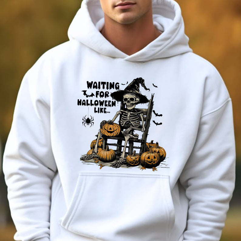 Petthouse | Just Waiting For Halloween Shirt, Spooky Summer Halloween Shirt, Halloween Party Shirt