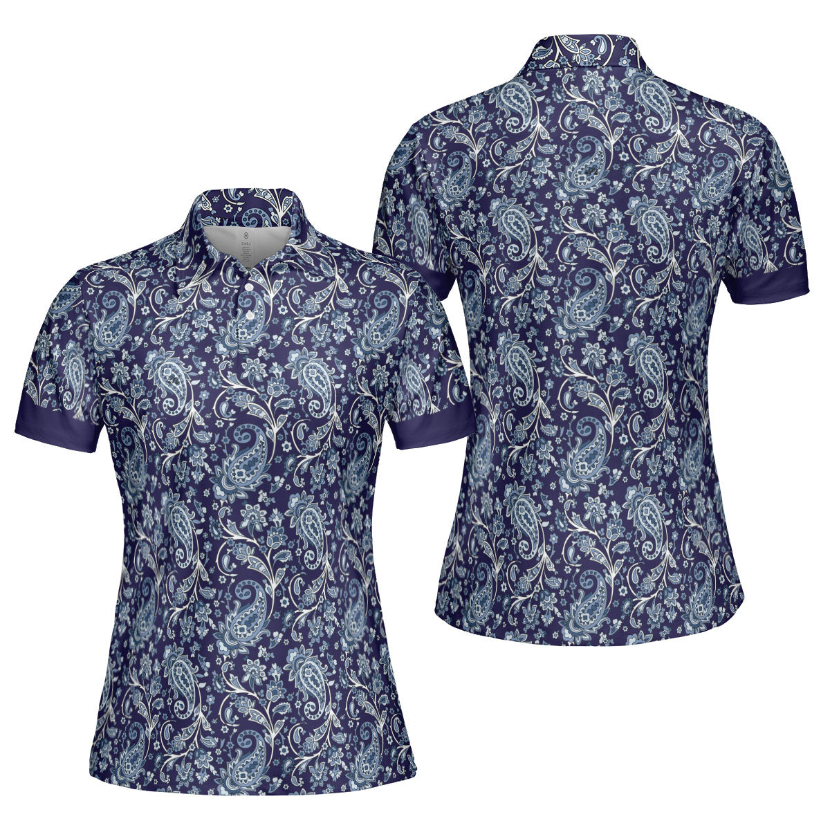 Petthouse | Customized Paisley Pattern Women's Polo Shirts Golfer Gift Birthday Gift For Mom Sport