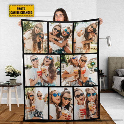 Petthouse | Customized Image Photo Blanket Christmas Fleece Blanket, Quilt Blanket Gift For Family