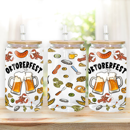 Petthouse | Oktoberfest Beer Festival Glass Can, Man Oktoberfest Beer Cup, Funny Oktoberfest Gift