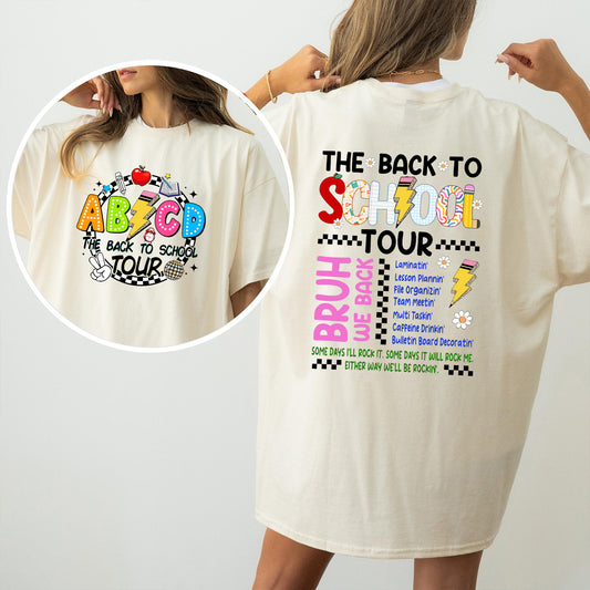 Petthouse | The Back To School Tour Shirt,  Bruh We Back Rockin' T-shirt, Abcd The Back To School Tour