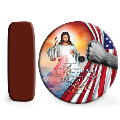 Petthouse | Jesus Christ Heaven We Will Serve The Lord Spare Tire Cover Christian Gift Wheel Cover