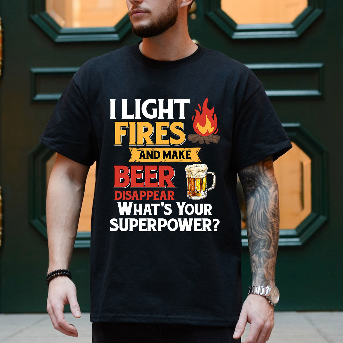 Camping Shirt, I Light Fires And Make Beer Disappear, Funny Camping Shirt, Camping Hoodie Sweatshirt, Camper Mug